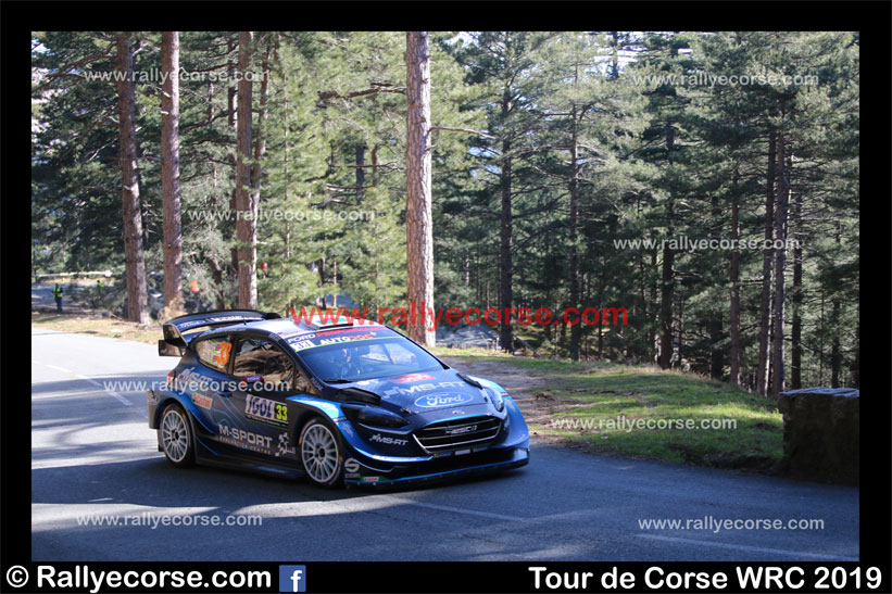 Tour de Corse WRC 2019 – Etape 1 : Evans d’une courte tête !