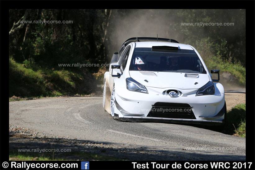 Essais Toyota / Tour de Corse WRC 2017