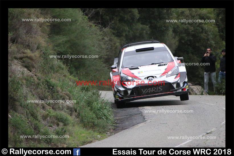 Essais Toyota / Tour de Corse WRC 2018