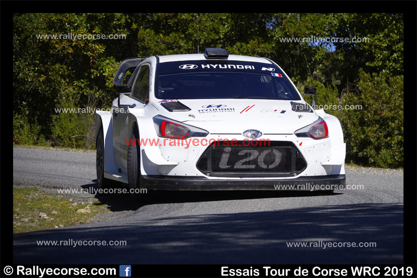 Essais Hyundai / Tour de Corse WRC 2019