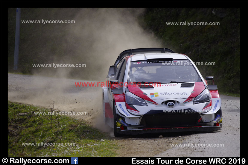Essais Toyota / Tour de Corse WRC 2019
